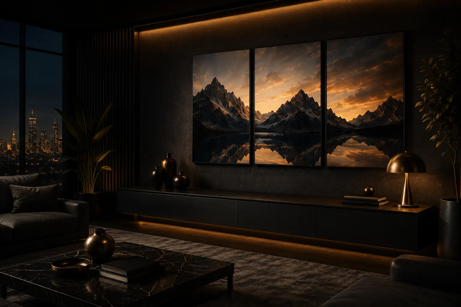 NexArt premium poster collection &mdash; luxury interior