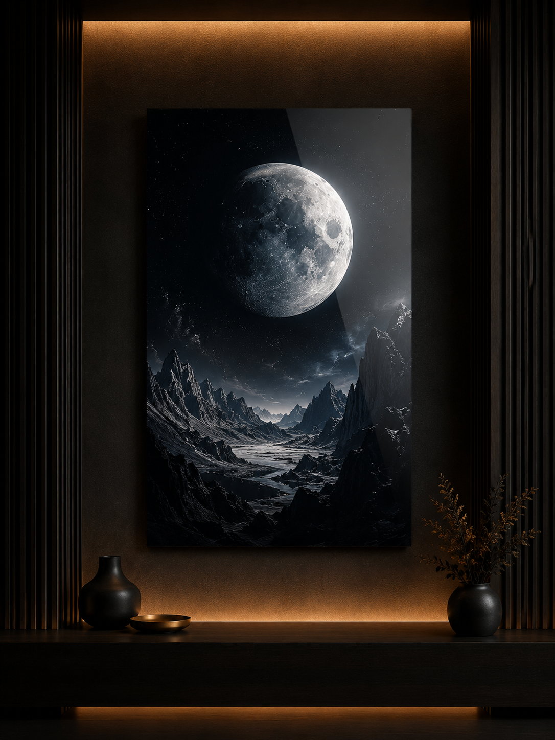 Lunar Majesty space NexArt aluminium poster