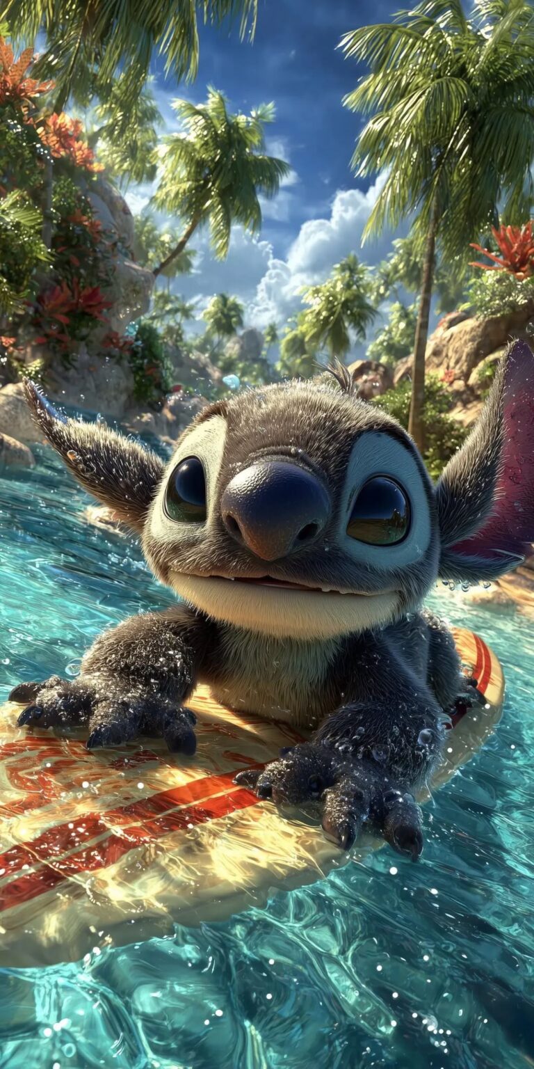 Stitch - Surfing