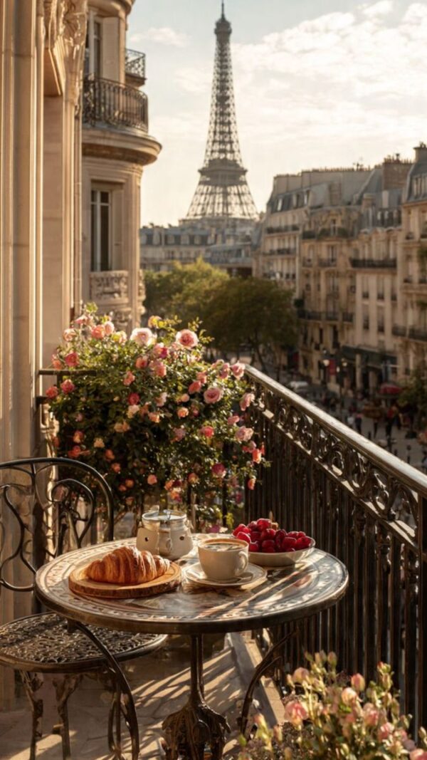 Paris - Petit Déjeuner sur Balcon