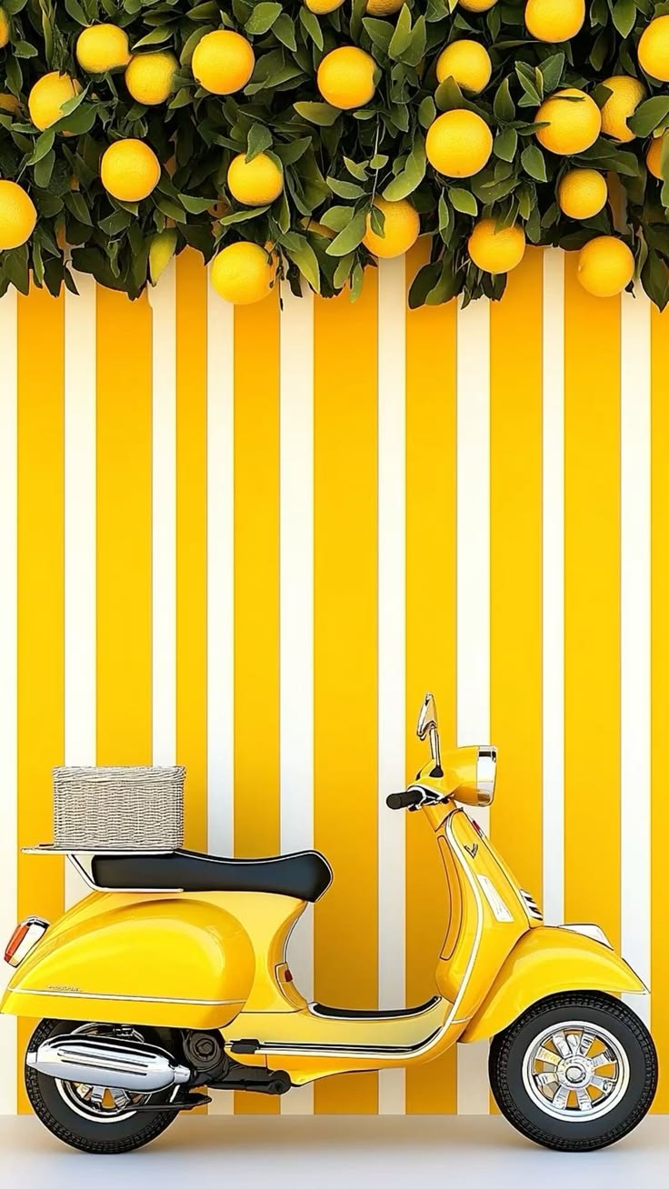 Vespa Jaune - Dolce Vita